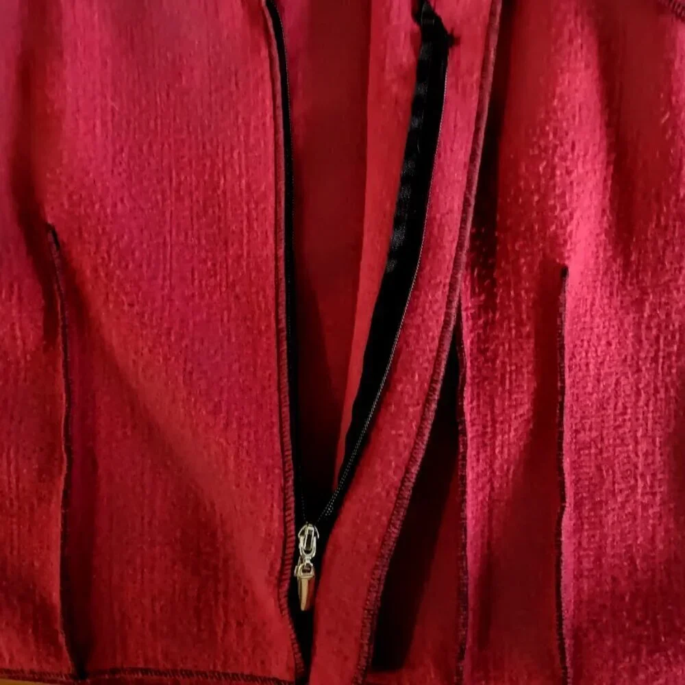 Beebop & Wally Red Cropped Jacket